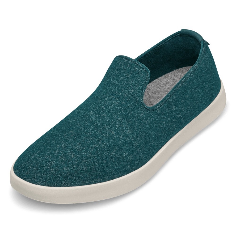 Allbirds Men's Slip-Ons Green - Wool Loungers - 28406MWNC